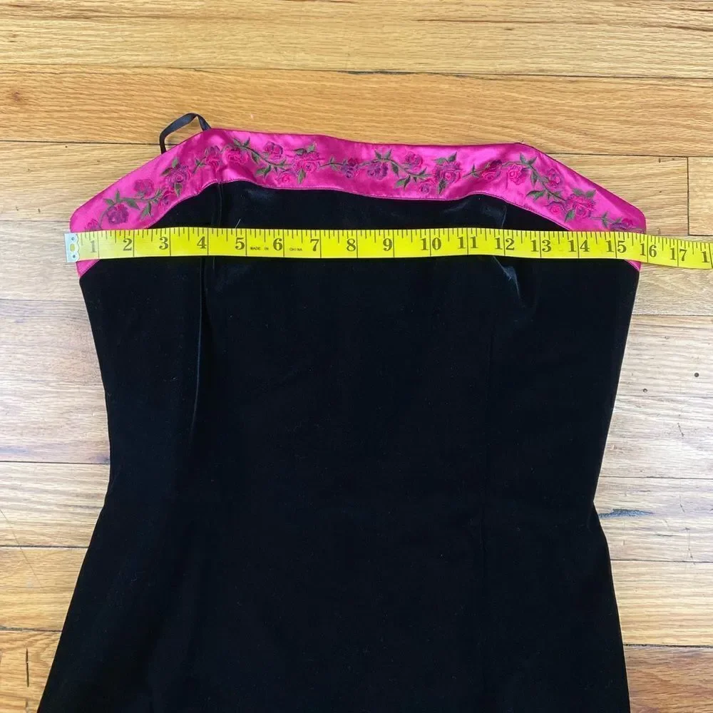 Papell Boutique Evening Velvet Gown Size 8 - Picture 5 of 8